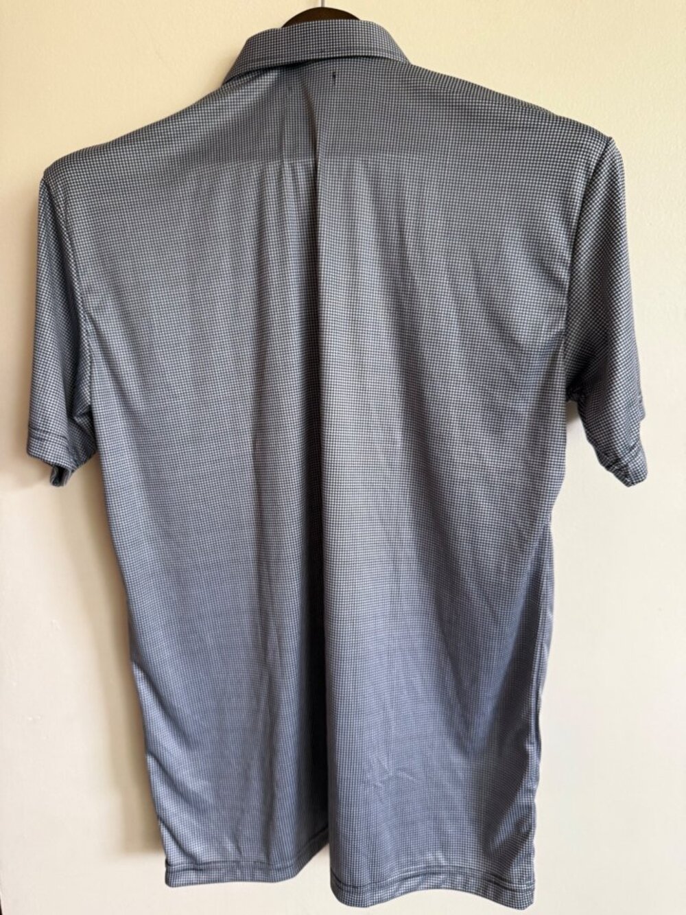 Collars & Co. Mens Black/White Checkered Dress golf Polo Shirt Size Large - Picture 3 of 9